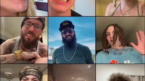Disgusting wiggers and mudsharks showing off their grills like negros