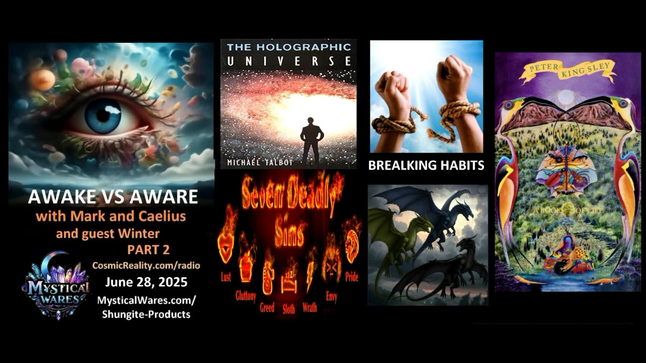 AWAKE VS AWARE PART 2 6/28/25 - Holographic Universe, Habits, 7 Deadly Sins, Dragons