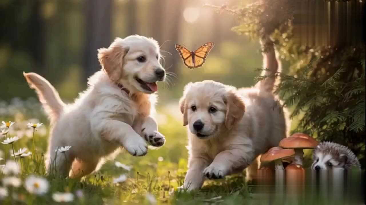 Puppy’s Forest Adventure with Bear, Fox & Wolf