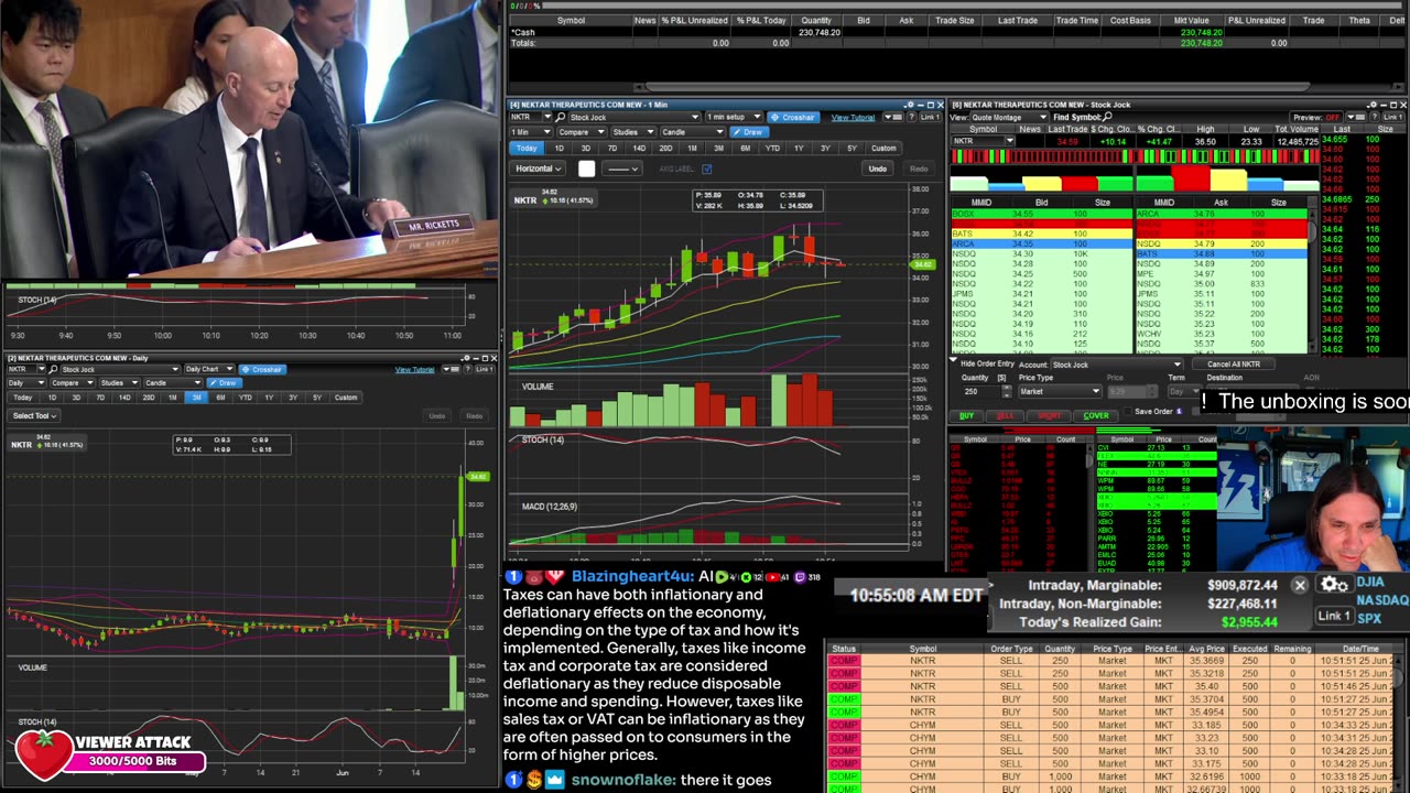 LIVE Day Trading the Stock Market