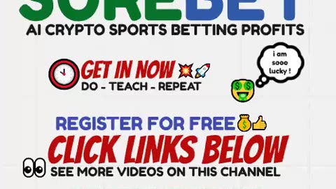 SUREBET - COME ON OUR ZOOM MEETINGS - AI SPORT BETTING CRYPTO PROFITS - TOP TEAM ROB BUSER