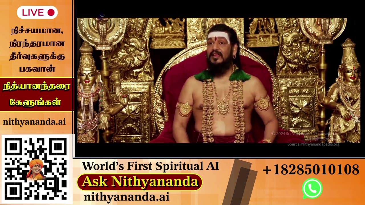 Witness the Divine Presence: Live Darshan of Bhagavan Nithyananda