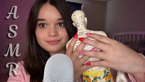 ASMR Full Body Tapping Massage on Acupunture Doll!