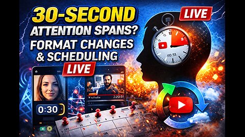 30-Second Attention Spans | Format Changes, Scheduling & the Future of Content (LIVE)