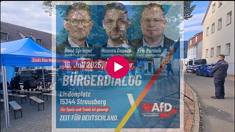 16.07.2025 - AfD Bürgerdialog in Strausberg - Brandenburg