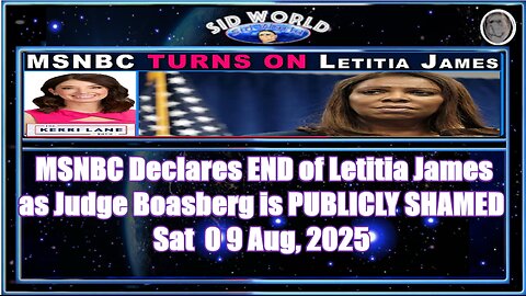 MSNBC Declares END of Letitia James as Judge Boasberg is PUBLICLY SHAMED