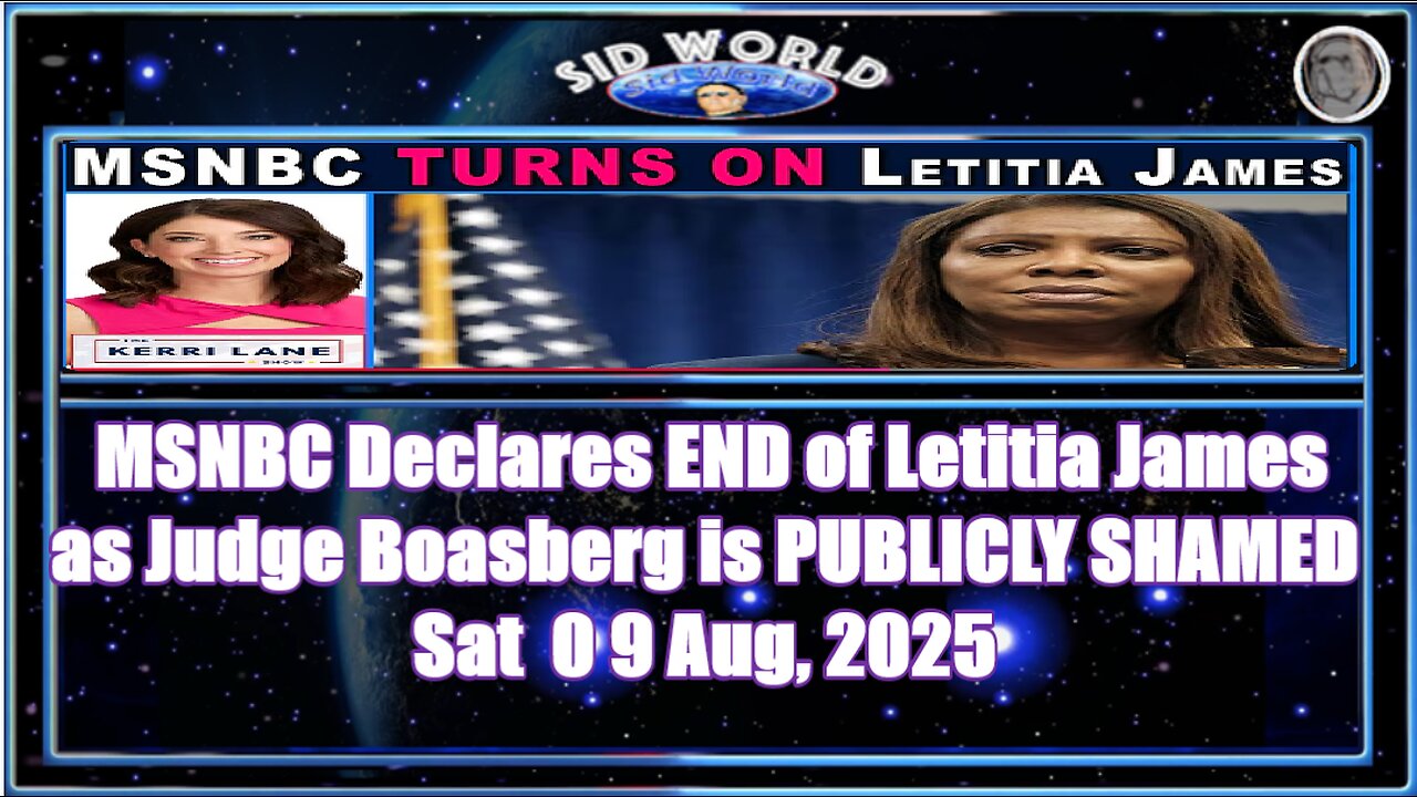 MSNBC Declares END of Letitia James as Judge Boasberg is PUBLICLY SHAMED