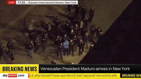 [Clip] Venezuelan Leader Nicolás Maduro escorted out of plane by US authorities in New York.