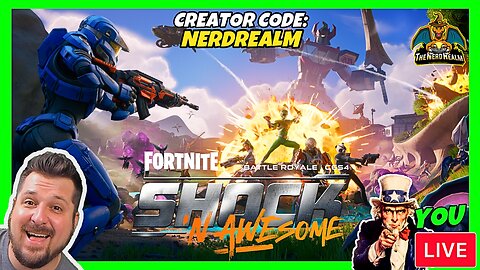 Fortnite Shock 'N Awesome w/ YOU! Creator Code: NERDREALM 9/18/25
