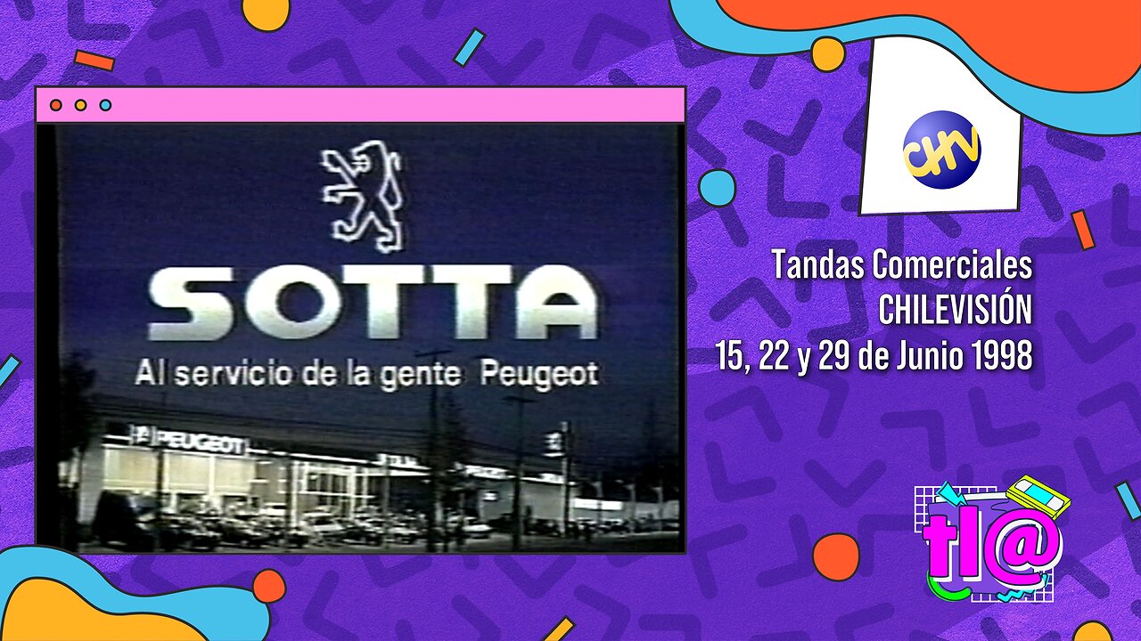 Tandas Comerciales Chilevisión (15, 22 y 29 de Junio 1998)