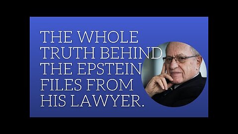The whole truth about the Epstein files from his lawyer Alan Dershowitz 08.11.2025