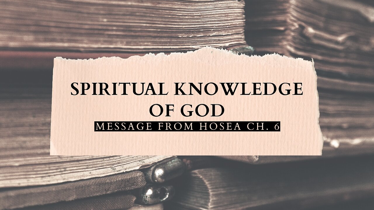 Spiritual Knowledge Of God