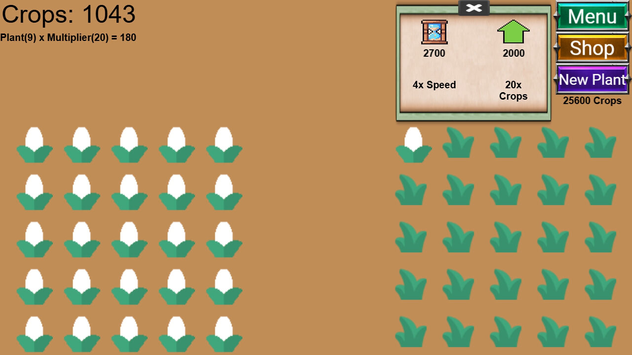 Pointless Farming Game - Browser Gameplay [12+ Mins, 1080p60fps]