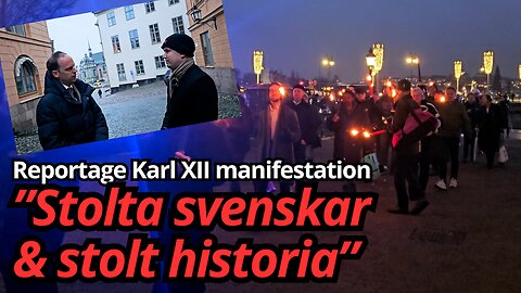 Reportage: Hundratal svenskar deltog på Karl XII manifestation