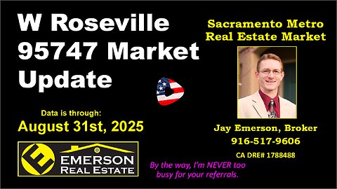 Roseville 95747 Real Estate Market Update