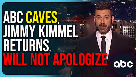 ABC Caves, Jimmy Kimmel Returns, Will Not Apologize Over Charlie Kirk 