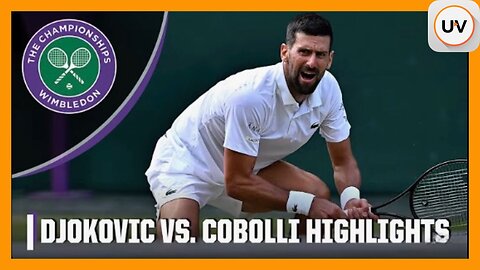 Wimbledon 2025 | Novak Djokovic vs. Flavio Cobolli Quarterfinals FULL HIGHLIGHTS | on UVueTV