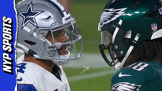 Jalen Carter was ejected after the opening kickoff for spitting on Dak Prescott