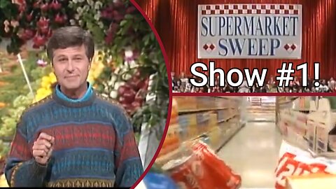 1ST SHOW ~ Supermarket Sweep S1E1 (1990) Classic Game Show Nostalgia