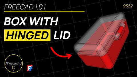 🧰 FreeCAD Box With Hinge - FreeCAD 1.0.1 - FreeCAD Body - FreeCAD Part Design
