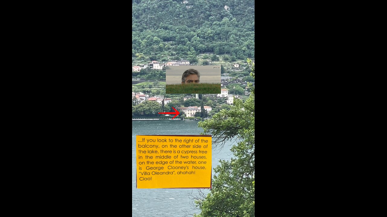 George Clooney’s House on a Cloudy day in Lake Como #waterfall #views #shorts