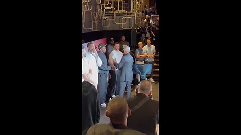 Barack Obama dapping up the players on Team USA