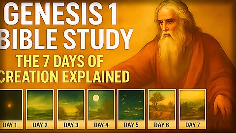 Genesis 1 Bible Study: The 7 Days of Creation EXPLAINED (KJV) 