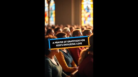 A Prayer of Gratitude for God's Ensuring Love
