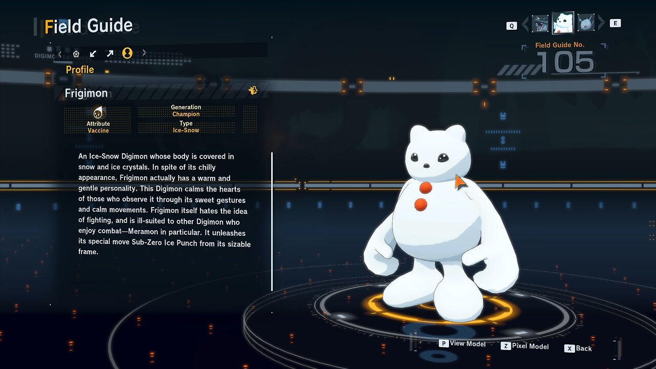 frigimon all digivolution/de-digivolution/profile Digimon Story Time Stranger