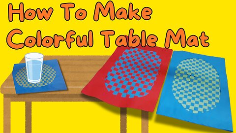 How to Make a Beautiful Paper Table Mat | Elegant DIY Table Decor Tutorial