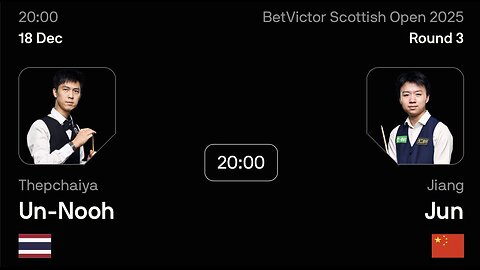 🔴 ถ่ายทอดสดสนุกเกอร์ 🇹🇭 เอฟวัน VS เจียง จุน 🇨🇳 ศึก สก็อตติช โอเพ่น