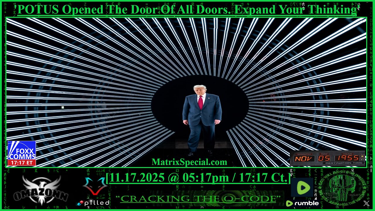 "CRACKING THE Q-CODE" ~ 'POTUS Opened The Door Of All Doors. Expand Your Thinking'
