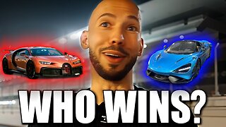 Andrew Tate’s $10M Dubai Race - Bugatti vs McLaren, WHO WINS?!