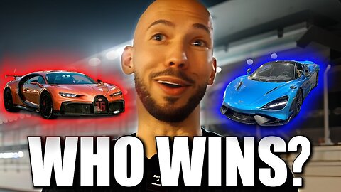 Andrew Tate’s $10M Dubai Race - Bugatti vs McLaren, WHO WINS?!