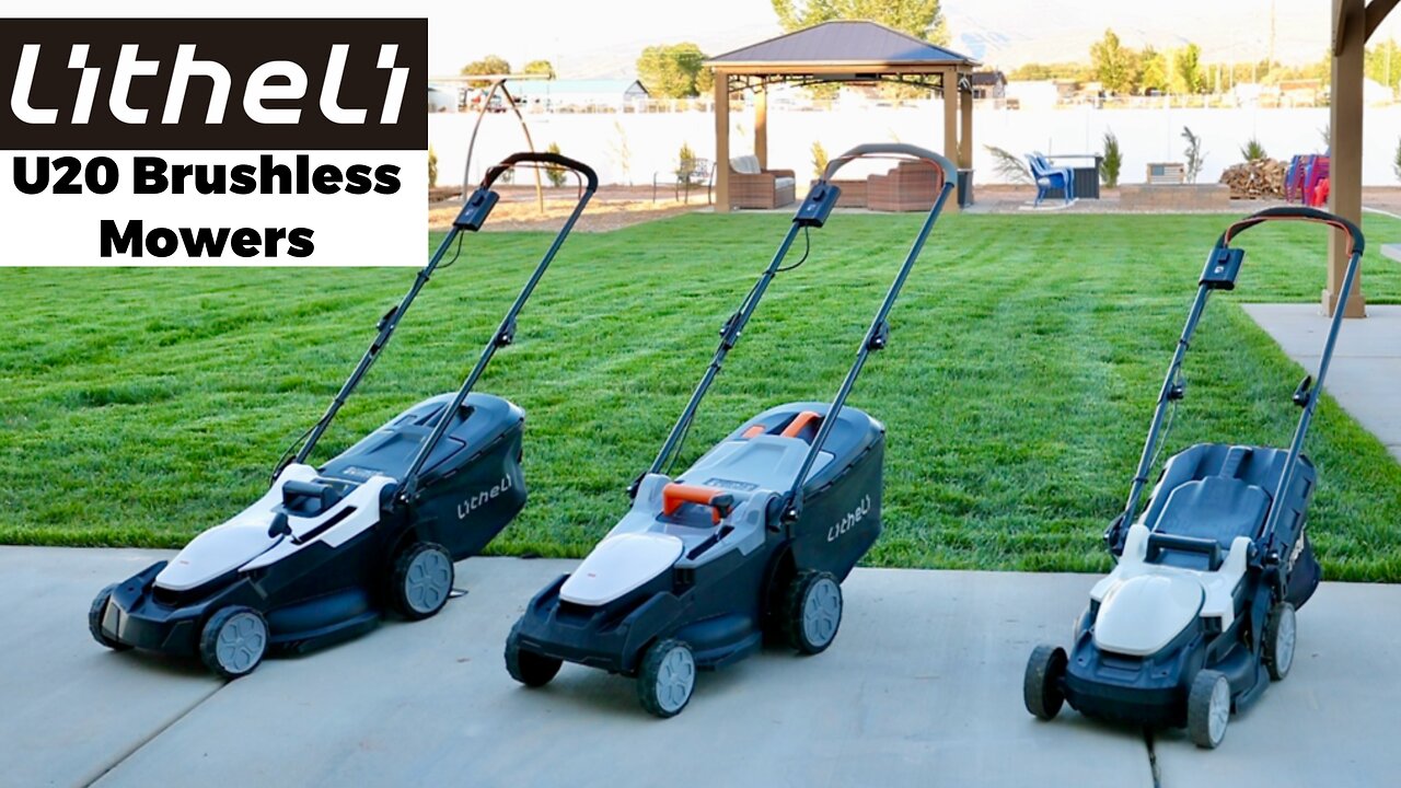 Litheli U20 Brushless Mower Review - Multiple Sizes & Innovative Dual Battery Design