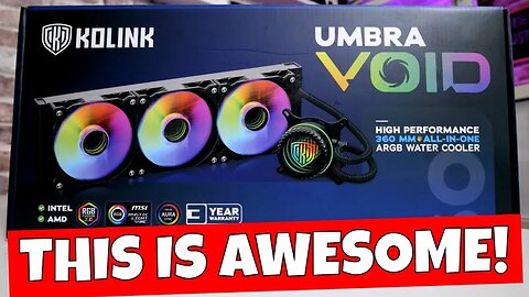 BEST Budget Cooler Kolink Umbra Void ARGB 360 AIO vs 13900k