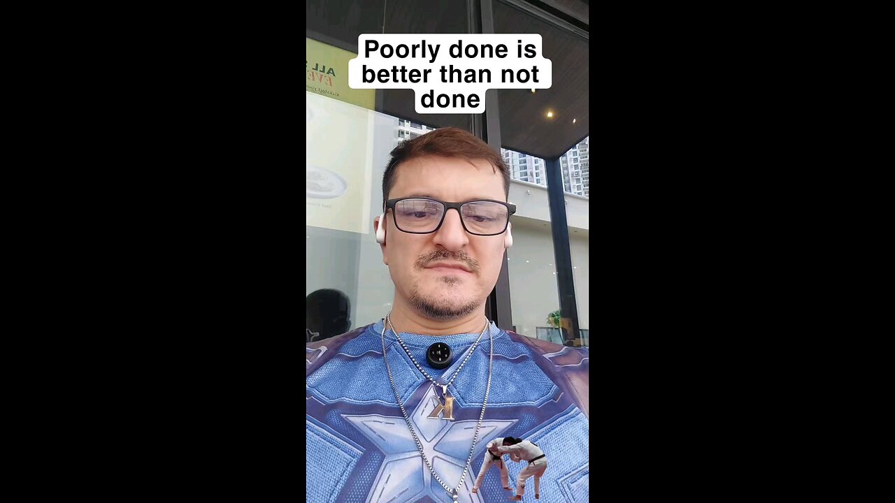 Poorly done is better than not done at all. #exercisemotivation