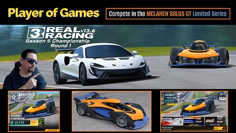 Player of Games: Real Racing 3 Update 13.6: Compete in the MCLAREN SOLUS GT Limited Series