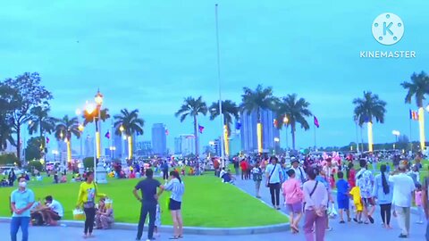 Tourism Cambodia -Evening Walk, Happy Time, Relaxin & More -Phnom Penh