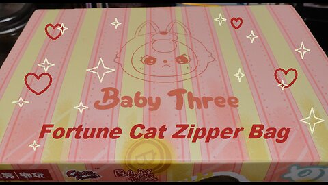 Baby Three Fortune Cat Zipper Bag