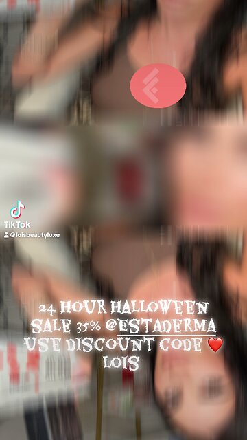 Halloween 24 hr Sale 35% off discount code Lois 💗 Estaderma October 31🥰
