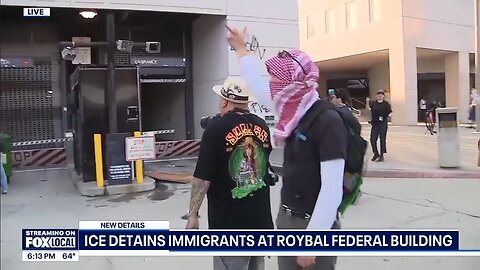 LA ICE raids: Protesters attempt to break into federal building