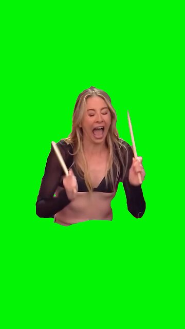 HAIM Drummer Open Mouth | Green Screen #bigweekend #drummer #drums #seals #haim