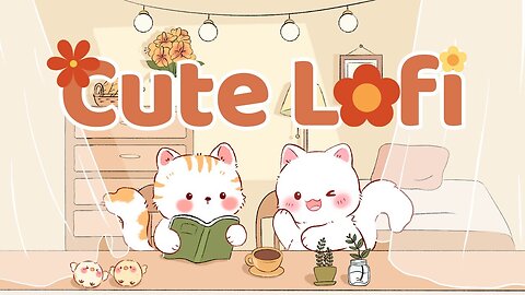 Cute Lofi 🌟🎉Lofi Kitty🎊 Lofi Journey into the New Year🎆1 Hr Songs🌟 Relax, Focus, Chill