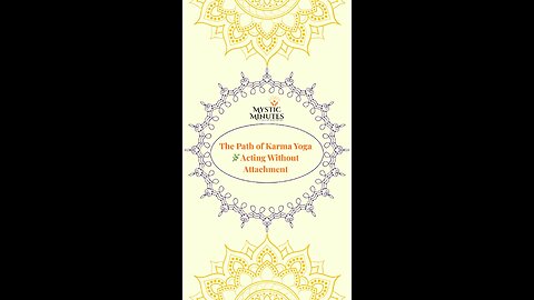 The Path of Karma Yoga 🌿 | Acting Without Attachment