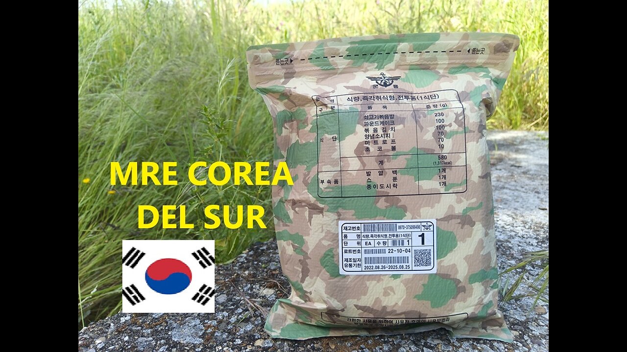 RACION DE COMBATE COREA DEL SUR MENU 1