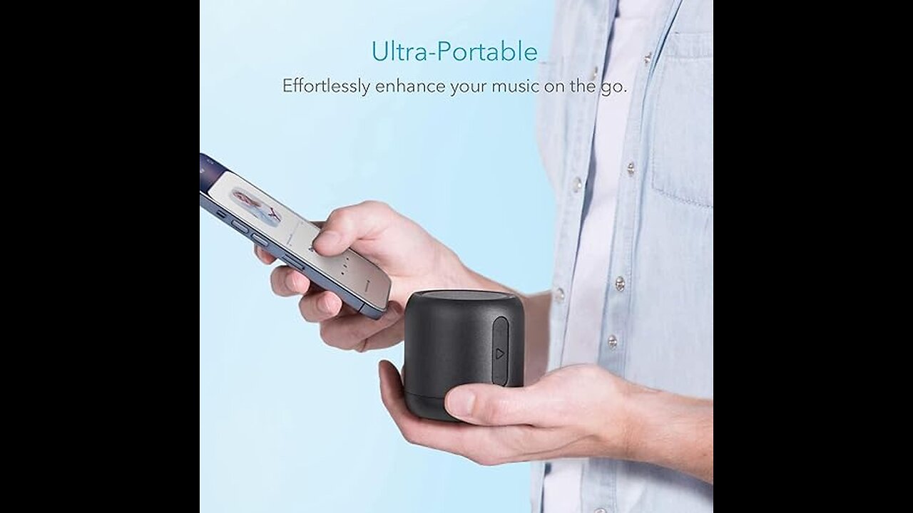 "Pocket-Sized, Party-Powered!" Big sound. Tiny body. The Anker Soundcore Mini gives you: