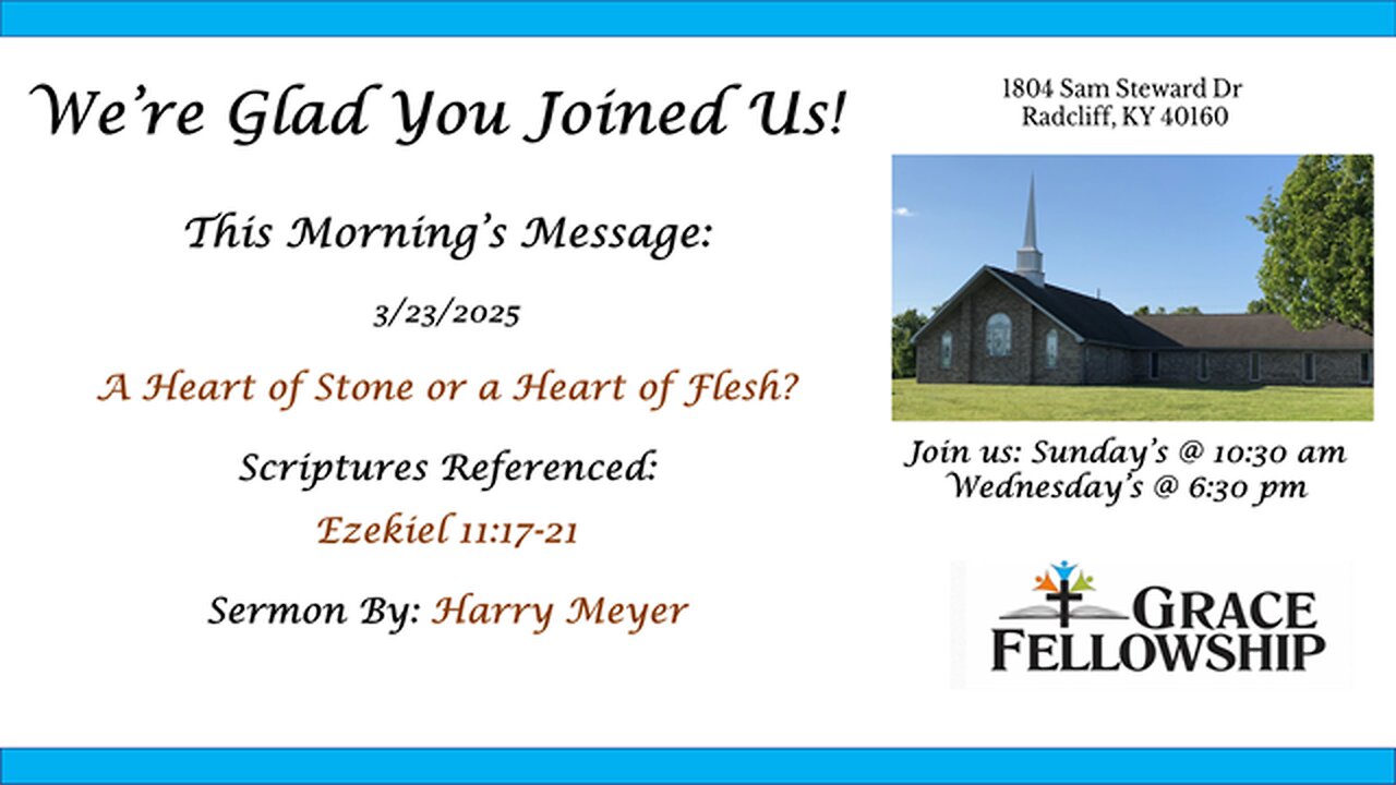 A Heart of Stone or a Heart of Flesh? - 3.23.25