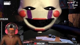 Rakai Jumps Out of His Chair Playing FNAF for the First Time