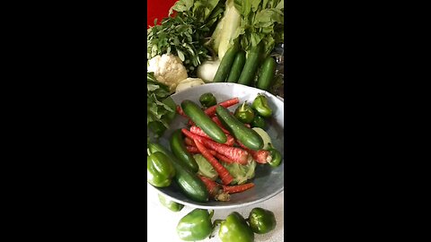 Pakistani vegetables/Cabbage cucumber carrot Capsicum tomato Lemon Green Chilli#vegetables/pak